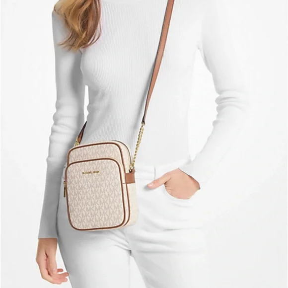 Michael Kors | Bags | Nwt Michael Kors Jet Set Cream And Tan  display picture 1